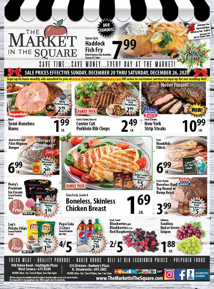 Market In The Square Christmas Weekly Ad Flyer December 20 to December 26, 2020