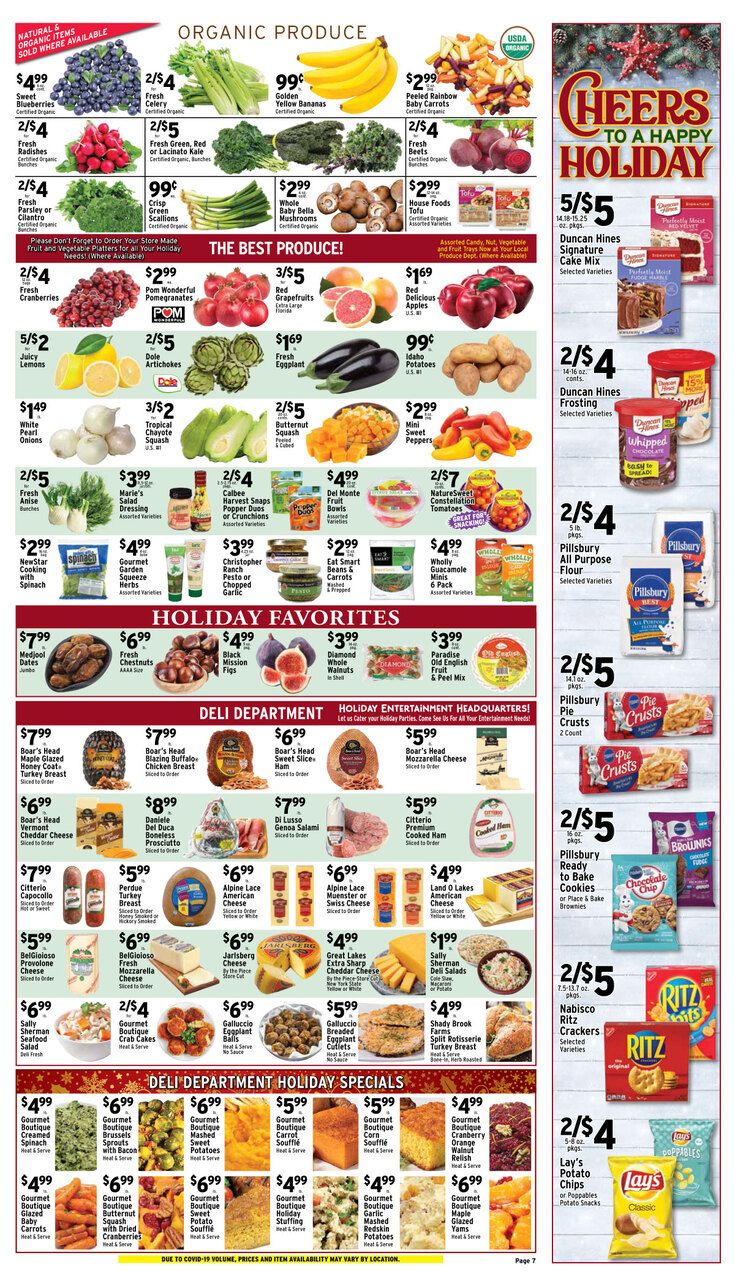 Met Foodmarkets Holiday Weekly Ad Flyer December 20 to December 26, 2020