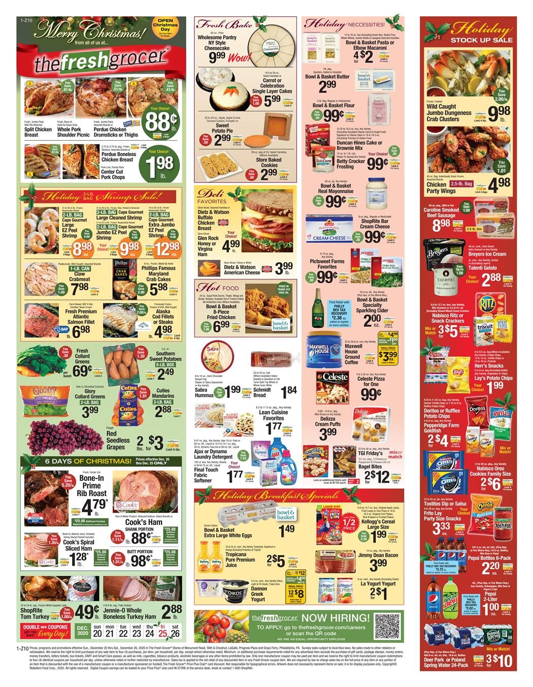 The Fresh Grocer Weekly Ad Flyer December 20 to December 26, 2020