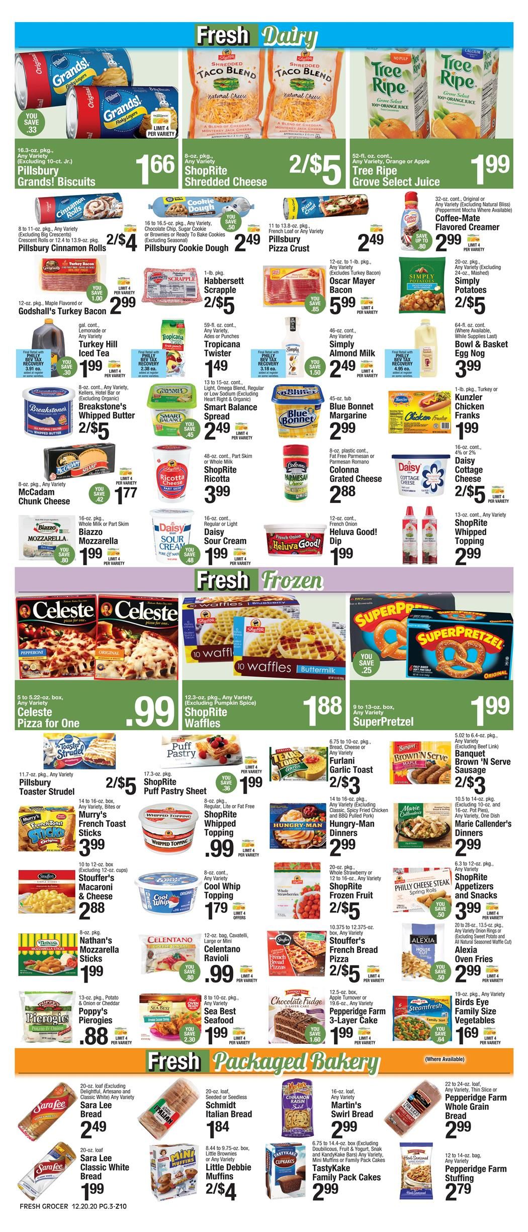 The Fresh Grocer Weekly Ad Flyer December 20 to December 26, 2020