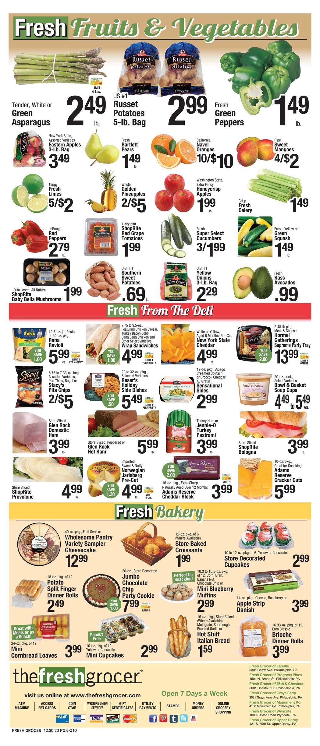 The Fresh Grocer Weekly Ad Flyer December 20 to December 26, 2020