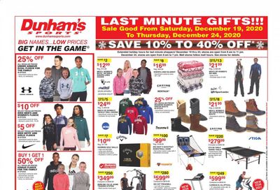 Dunham's Sports Weekly Ad Flyer December 19 to December 24