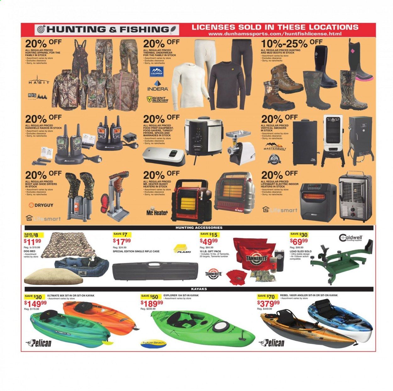 Dunham's Sports (MI, PA, WI) Weekly Ad Flyer December 19 to December 24