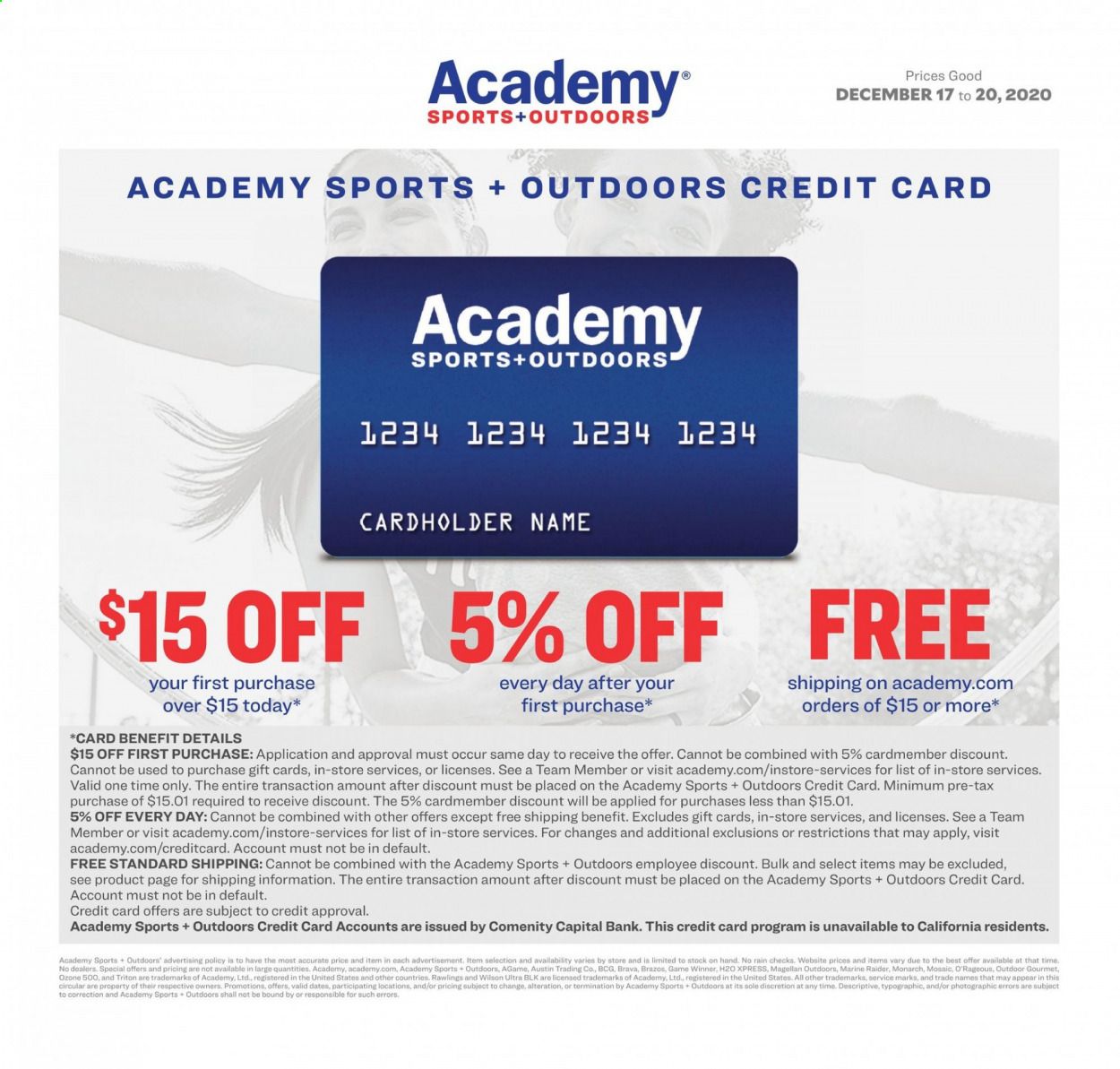 Academy Sports Weekly Ad Flyer December 17 to December 20