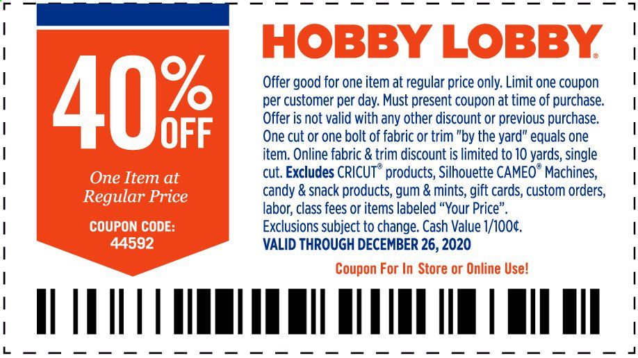 Hobby Lobby Weekly Ad Flyer December 20 to December 26