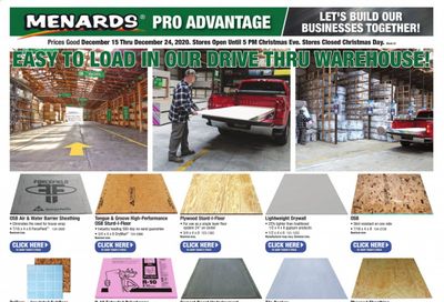Menards Weekly Ad Flyer December 15 to December 24
