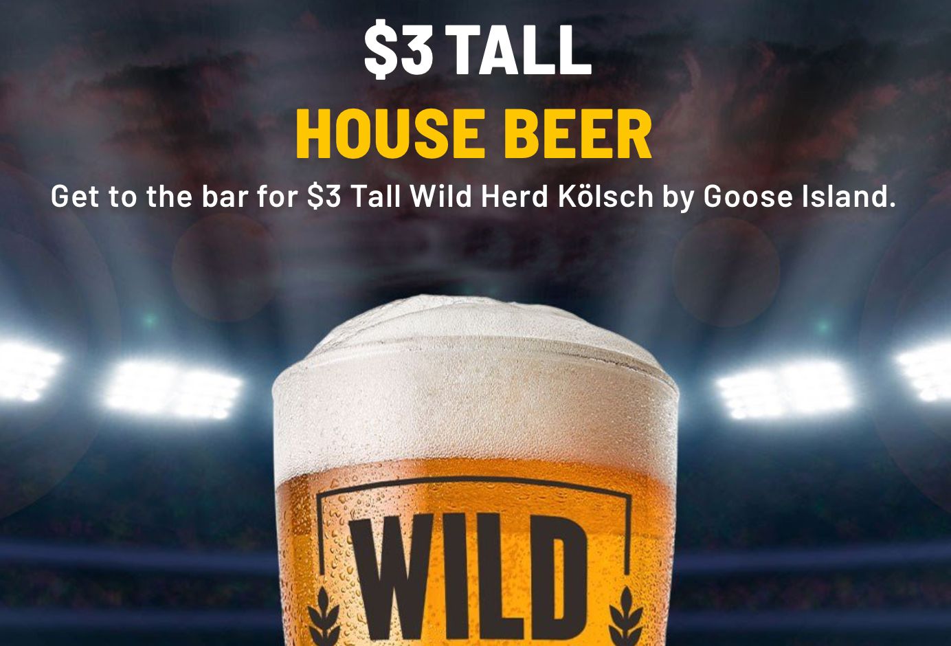 $3 Tall House Beer Returns to Buffalo Wild Wings with Dine-in Only Service $3 Tall House Beer Returns to Buffalo Wild Wings with Dine-in Only Service