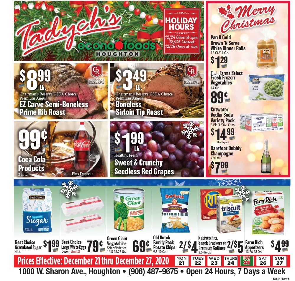 Tadych's Holiday Weekly Ad Flyer December 21 to December 27, 2020