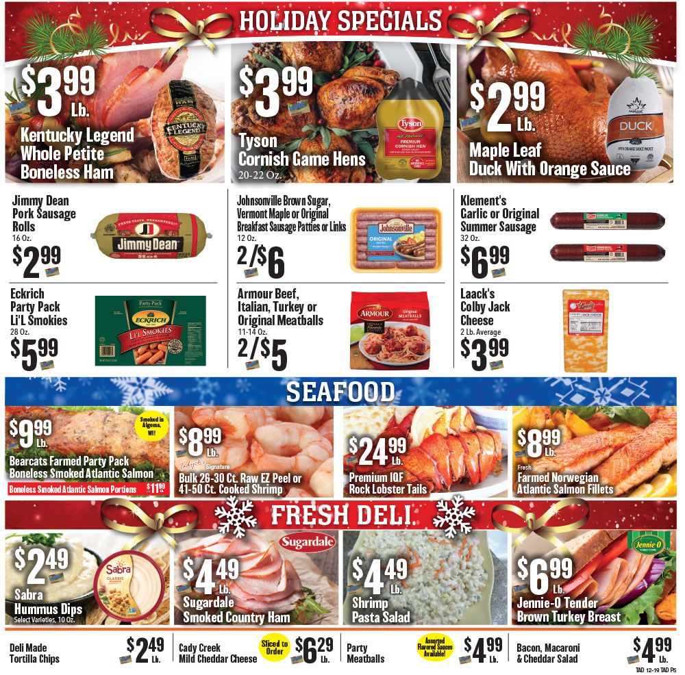 Tadych's Holiday Weekly Ad Flyer December 21 to December 27, 2020