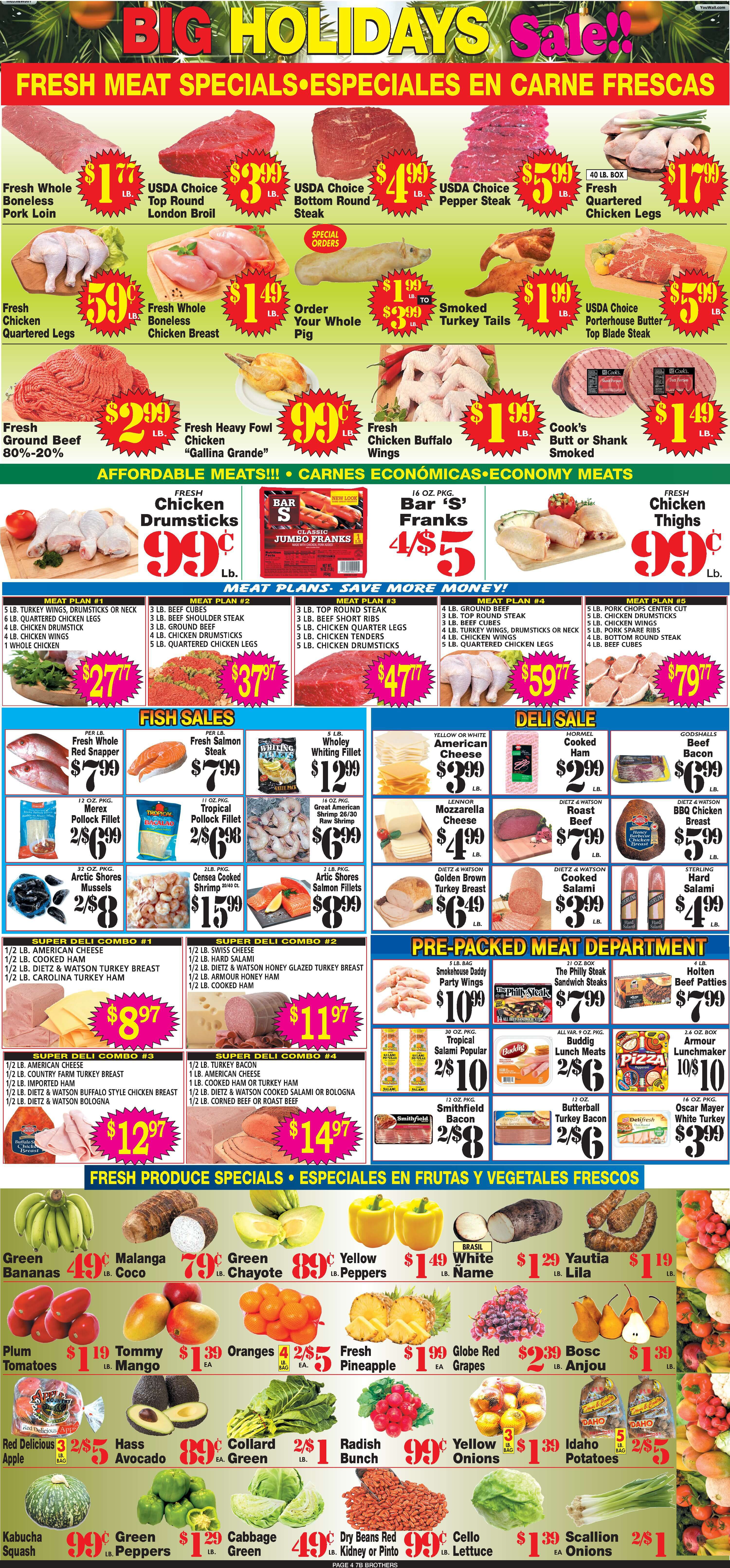 7 Brothers Supermarket Holiday Weekly Ad Flyer December 16 to December 29, 2020