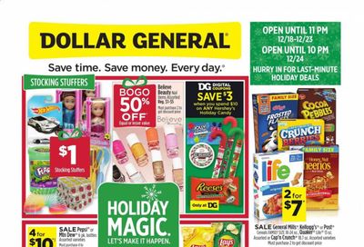 Dollar General (AR, GA, IA, KY, LA, MD, PA) Weekly Ad Flyer December 20 to December 26