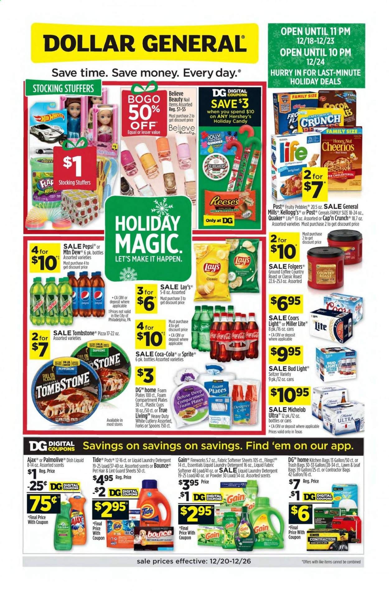 Dollar General (TX) Weekly Ad Flyer December 20 to December 26