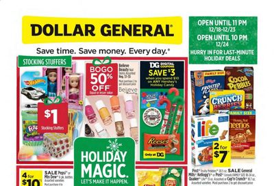 Dollar General (LA) Weekly Ad Flyer December 20 to December 26