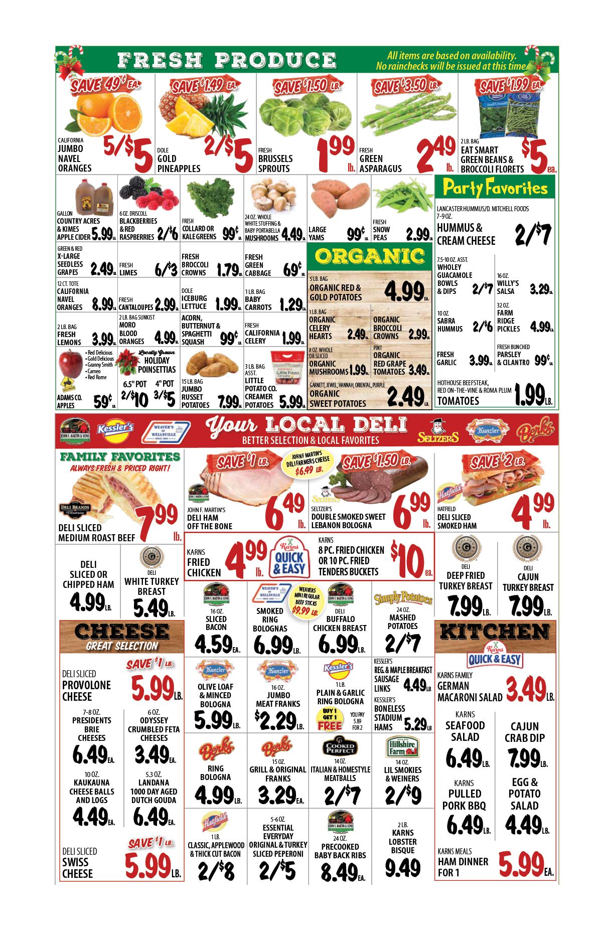 Karns Quality Foods Holiday Weekly Ad Flyer December 22 to December 28, 2020