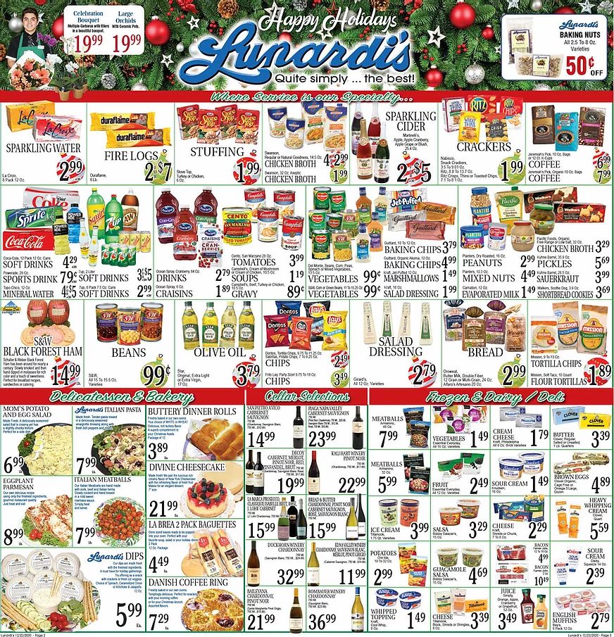 Lunardi's Holiday Weekly Ad Flyer December 22 to December 28, 2020