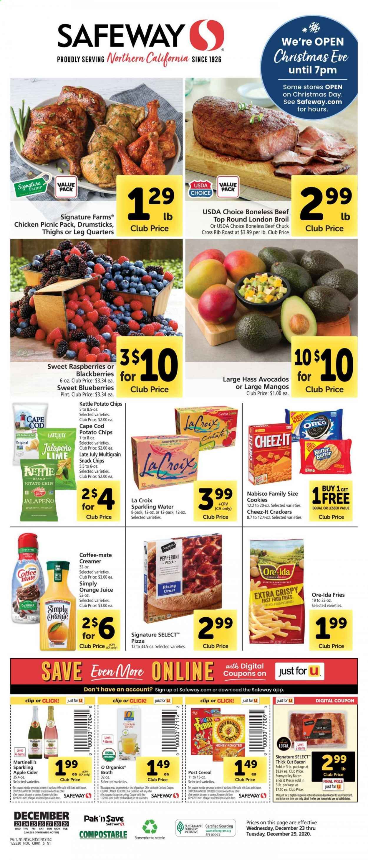 Safeway (AZ, CA, CO, HI, MD, NE, OR, VA, WA) Weekly Ad Flyer December 23 to December 25