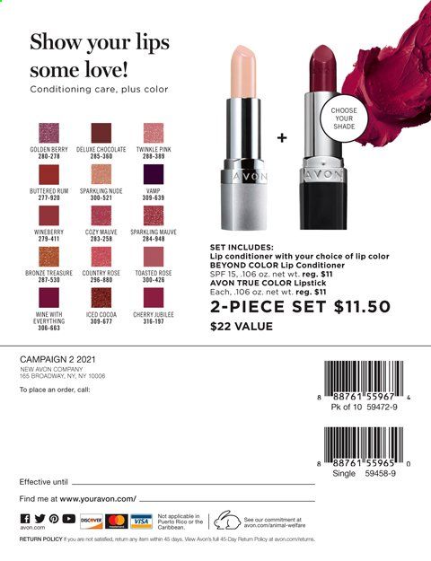 Avon Weekly Ad Flyer December 22 to January 4