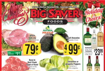 Big Saver Foods Holiday Weekly Ad Flyer December 23 to December 29, 2020