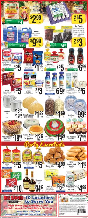 Big Saver Foods Holiday Weekly Ad Flyer December 23 to December 29, 2020