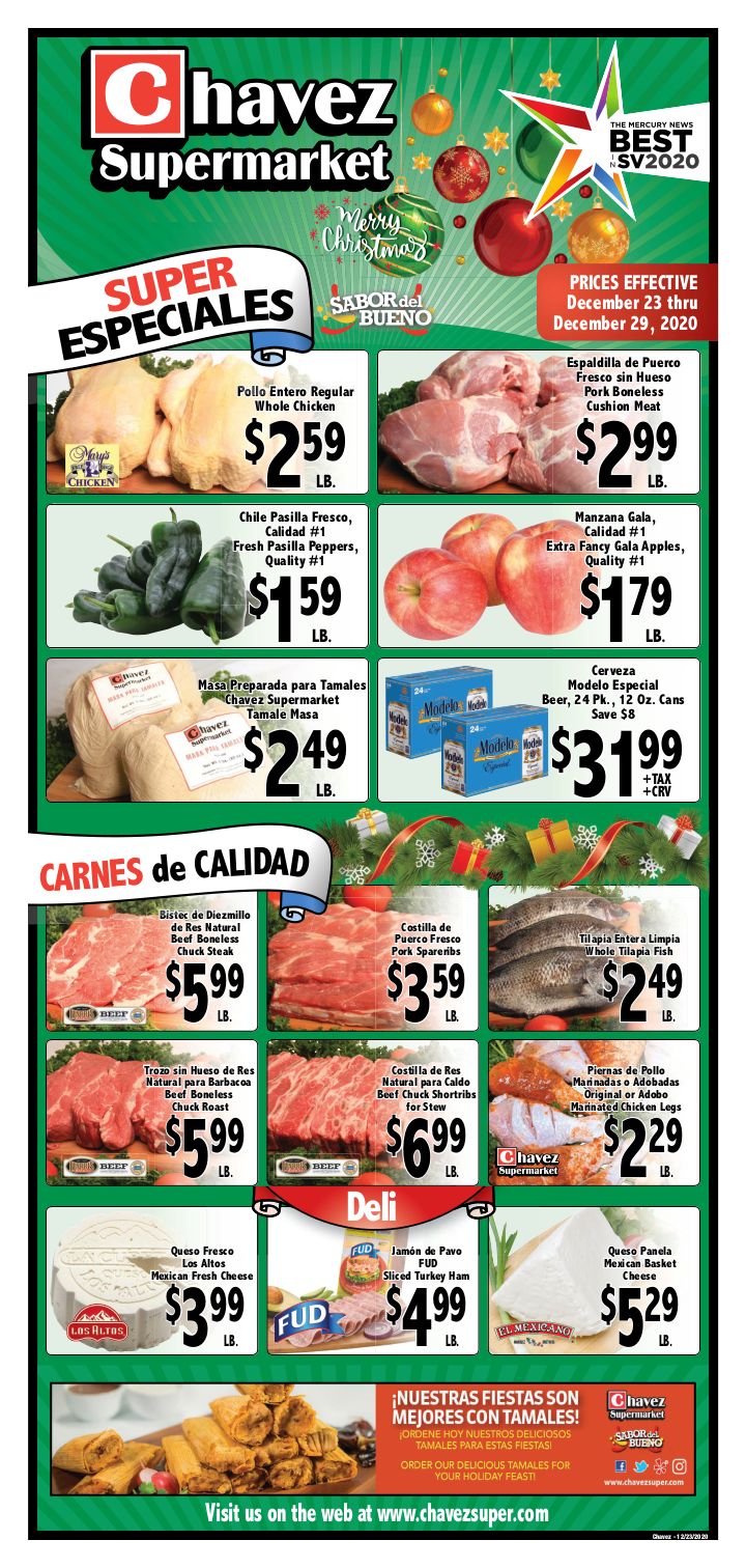 Chavez Holiday Weekly Ad Flyer December 23 to December 29, 2020