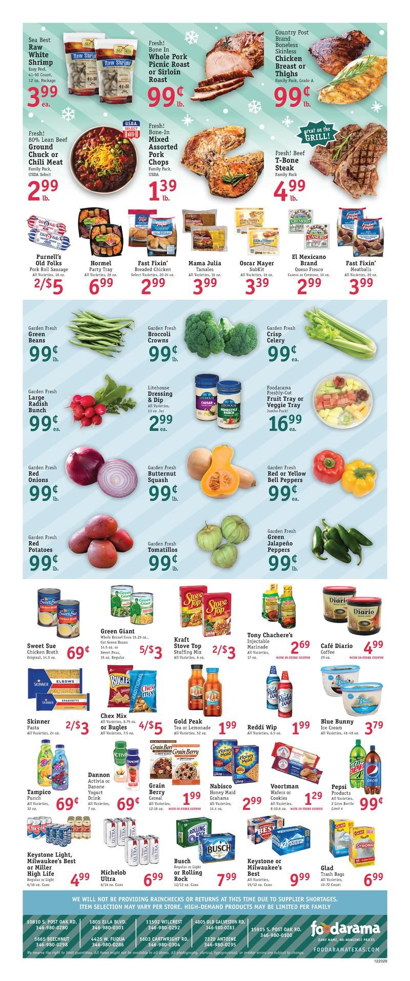 Foodarama Holiday Weekly Ad Flyer December 23 to December 29, 2020