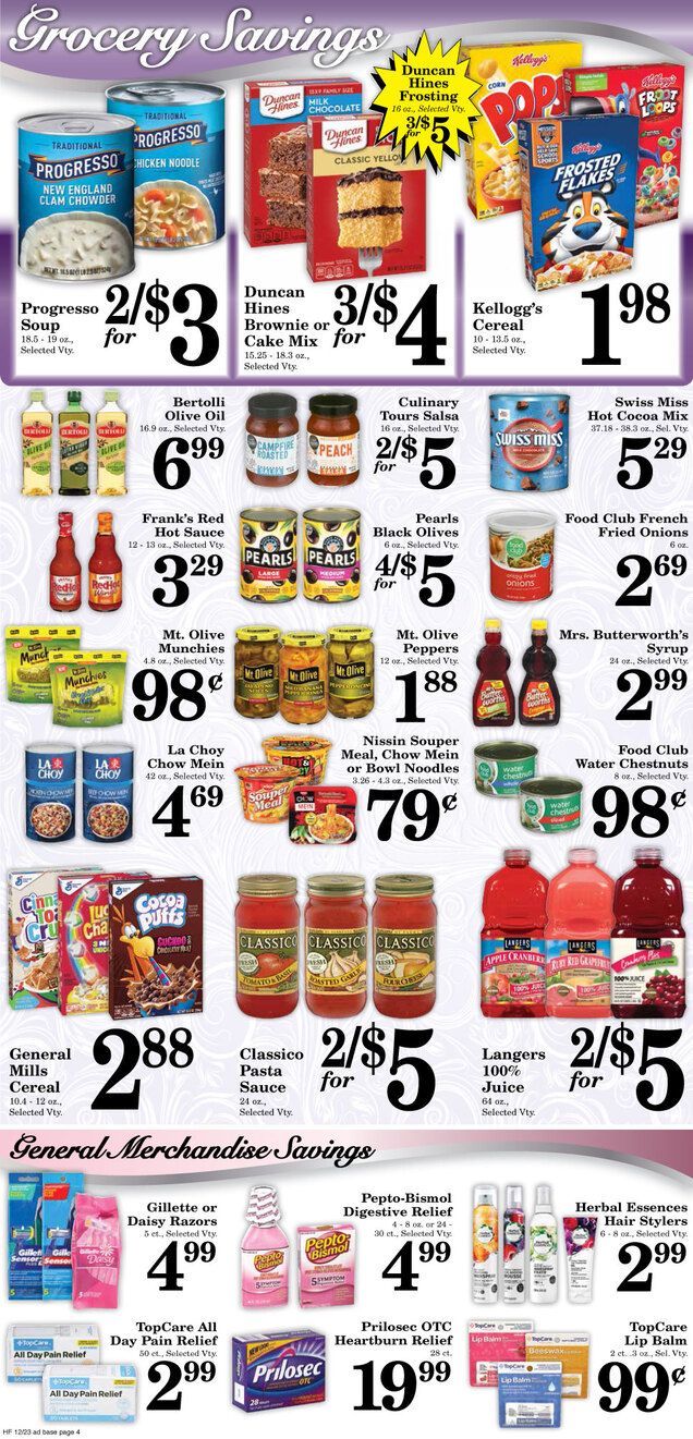 Harvest Foods Holiday Weekly Ad Flyer December 23 to December 29, 2020
