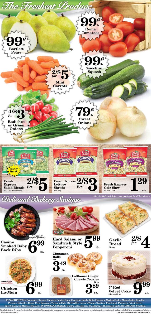 Harvest Foods Holiday Weekly Ad Flyer December 23 to December 29, 2020