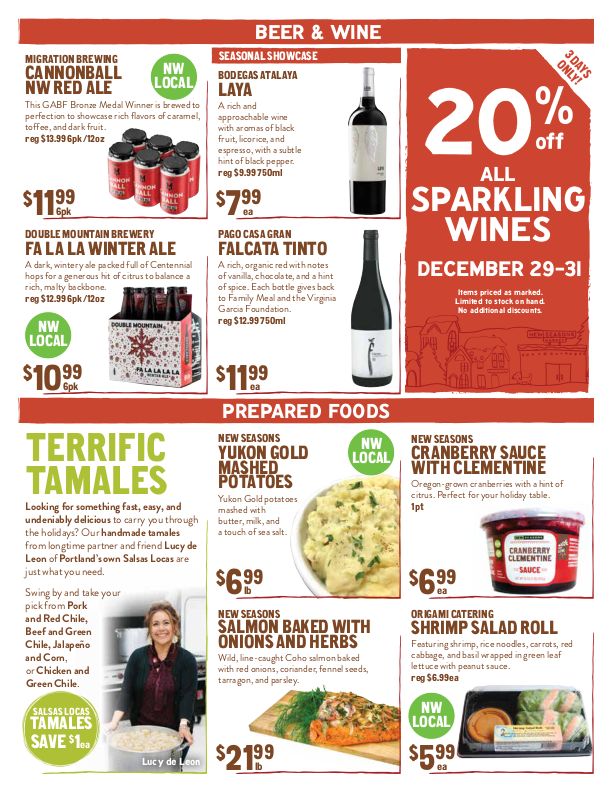 New Seasons Market (OR) Holiday Weekly Ad Flyer December 23 to December 29, 2020