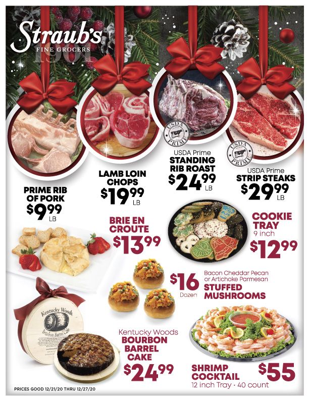 Straub's Holiday Weekly Sales Ad Flyer December 21 to December 27, 2020