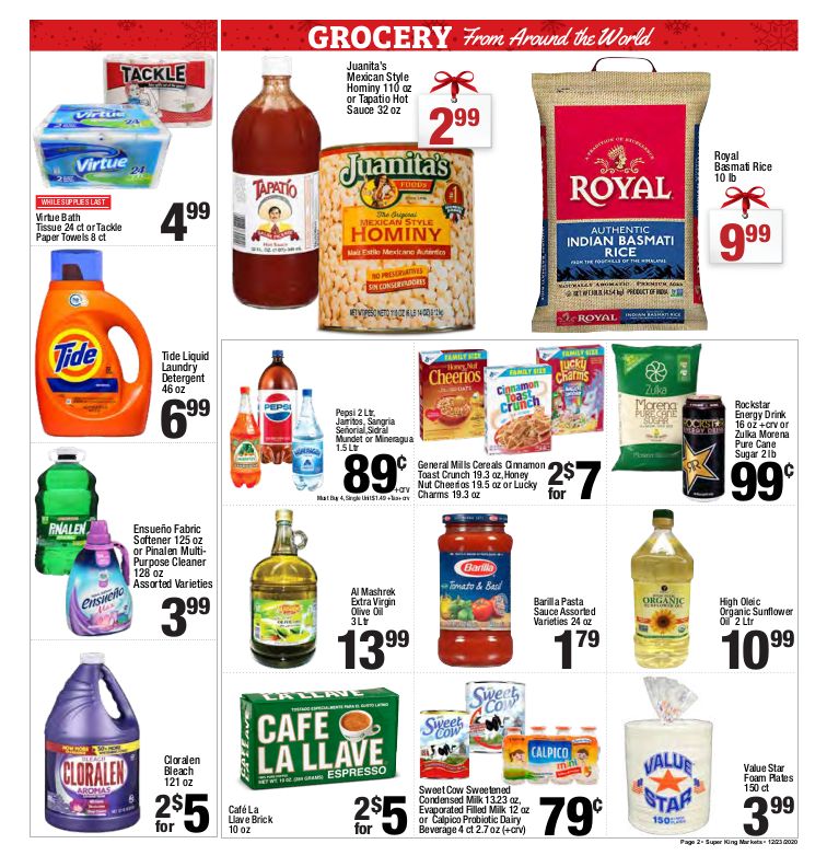 Super King Markets Holiday Weekly Ad Flyer December 23 to December 29, 2020