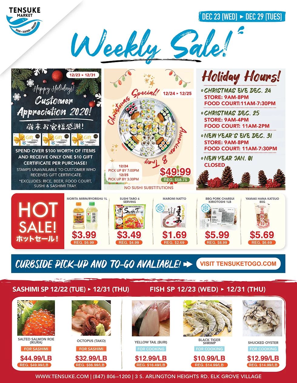 Tensuke Market Holiday Weekly Ad Flyer December 23 to December 29, 2020