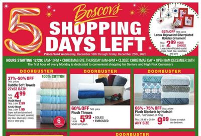 Boscov's Weekly Ad Flyer December 20 to December 25