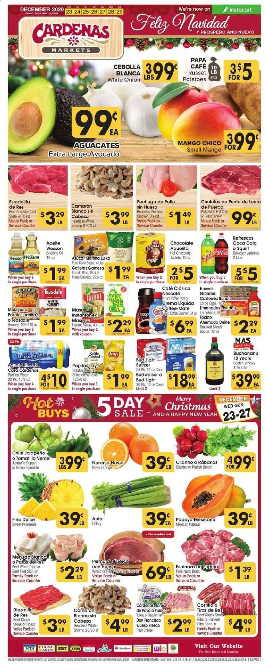 Cardenas (CA, NV) Weekly Ad Flyer December 23 to December 29