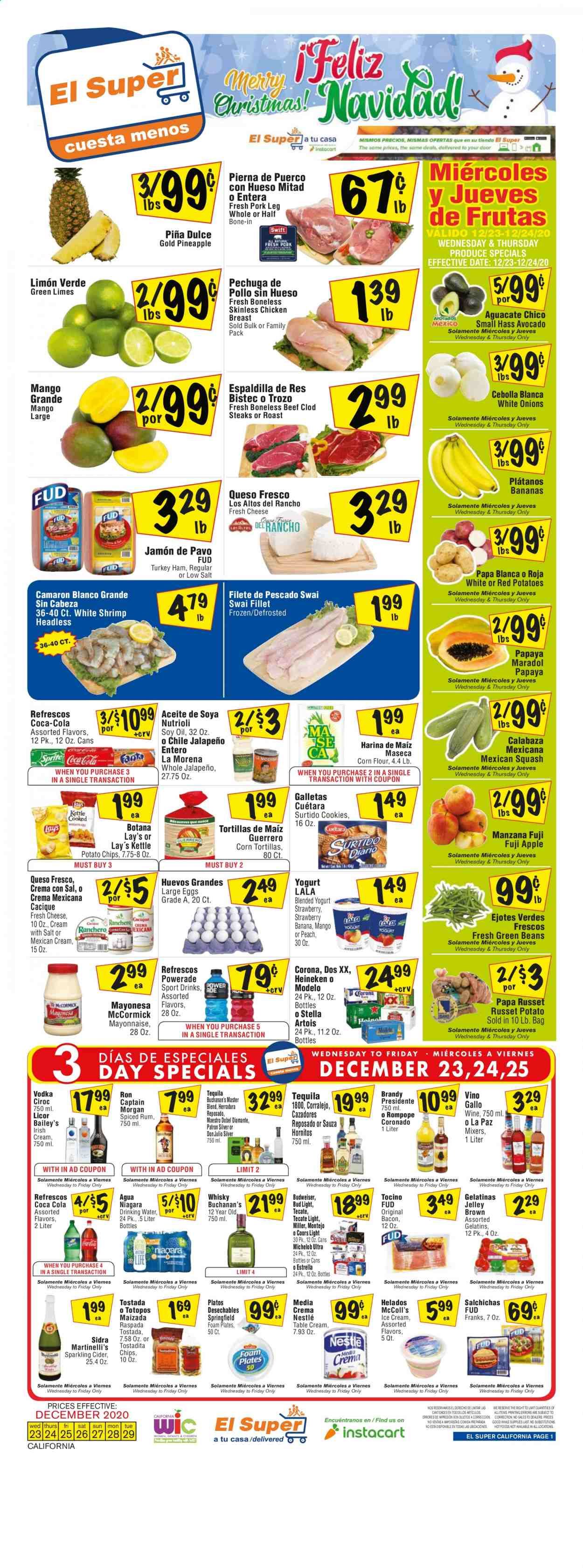 El Super (AZ, CA, NM, NV, TX) Weekly Ad Flyer December 23 to December 29