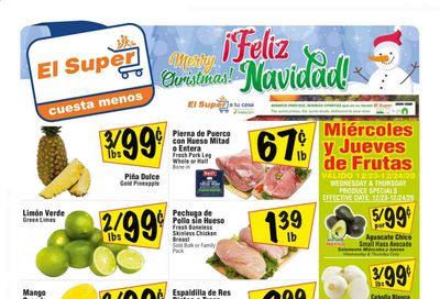 El Super (AZ, CA, NM, NV, TX) Weekly Ad Flyer December 23 to December 29