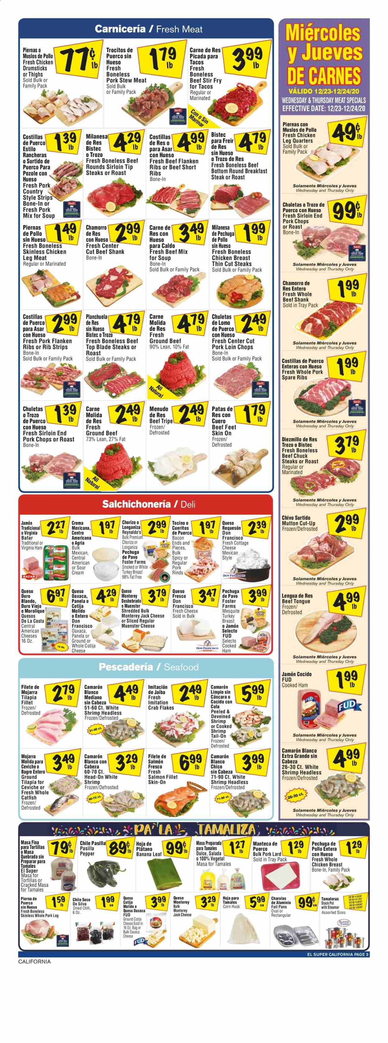 El Super (AZ, CA, NM, NV, TX) Weekly Ad Flyer December 23 to December 29