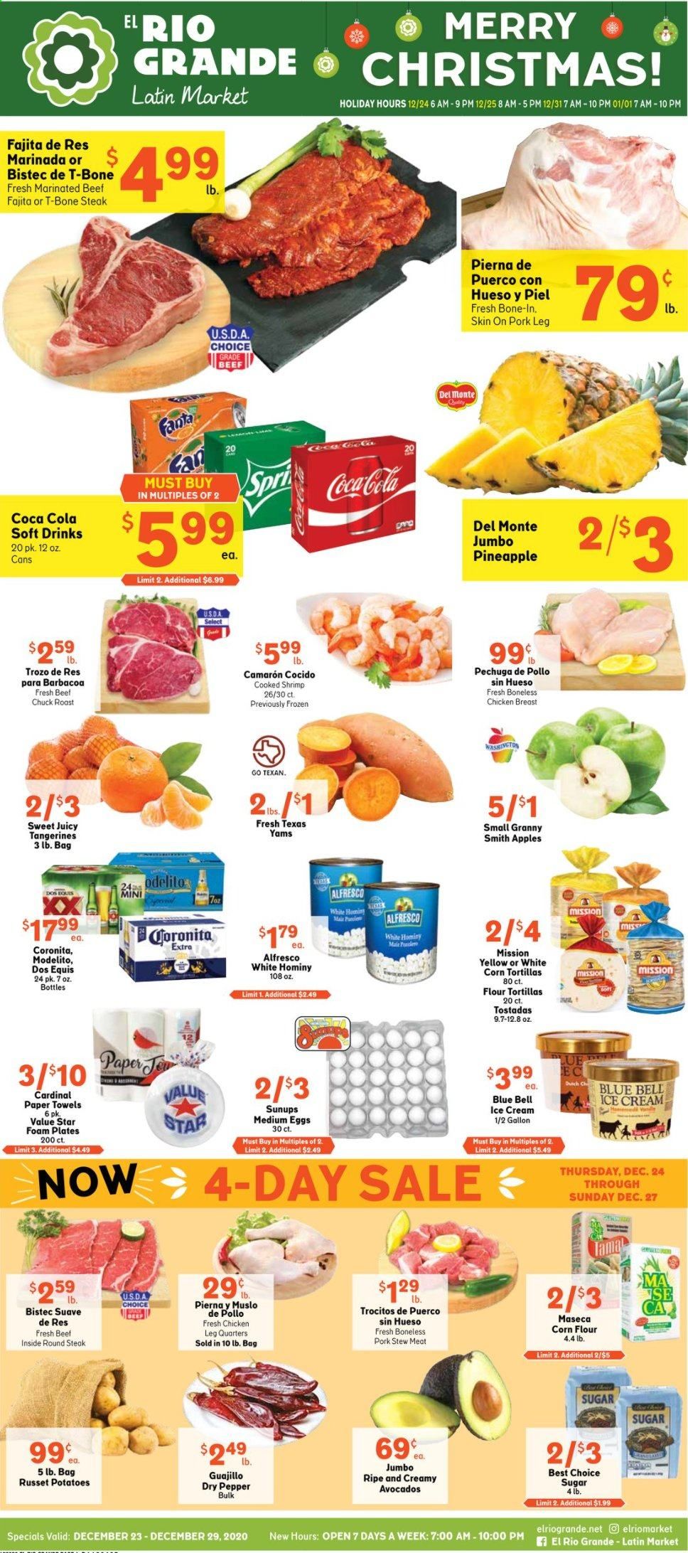 El Rio Grande (10, 21, 25, 30, 34, 53, 90) Weekly Ad Flyer December 23 to December 29