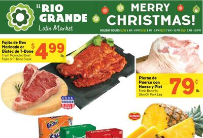 El Rio Grande (10, 21, 25, 30, 34, 53, 90) Weekly Ad Flyer December 23 to December 29