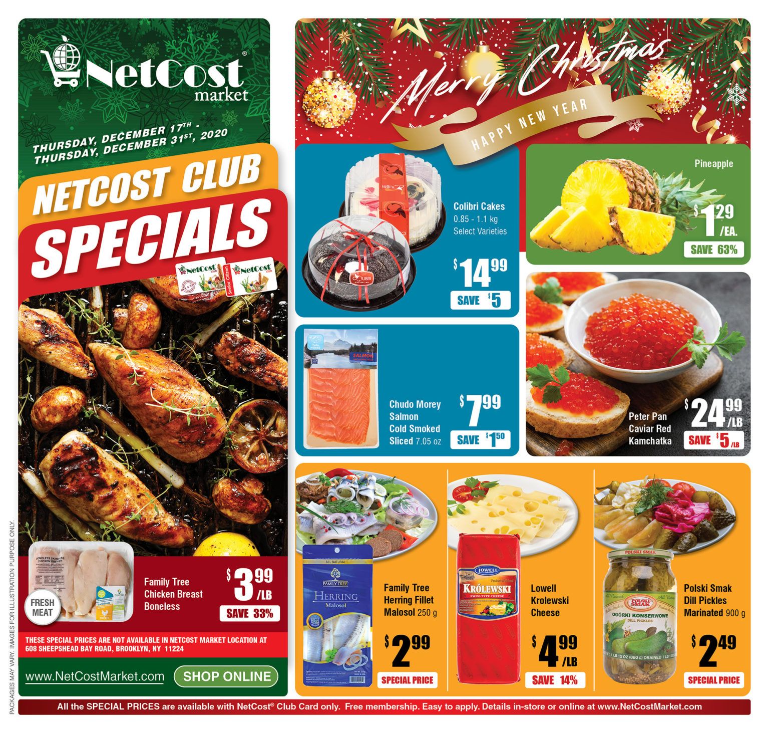 NetCost Holiday Weekly Ad Flyer December 17 to December 31, 2020