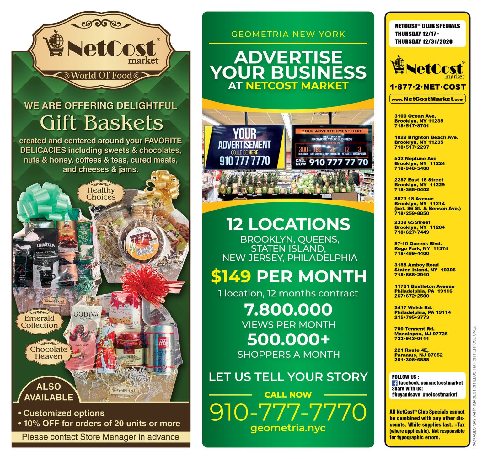 NetCost Holiday Weekly Ad Flyer December 17 to December 31, 2020