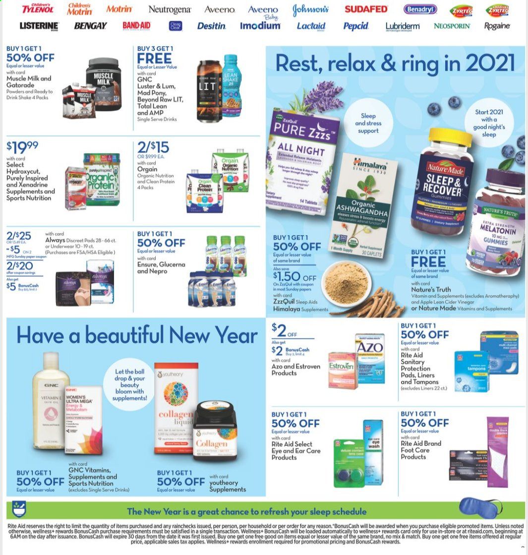 RITE AID Weekly Ad Flyer December 27 to January 2