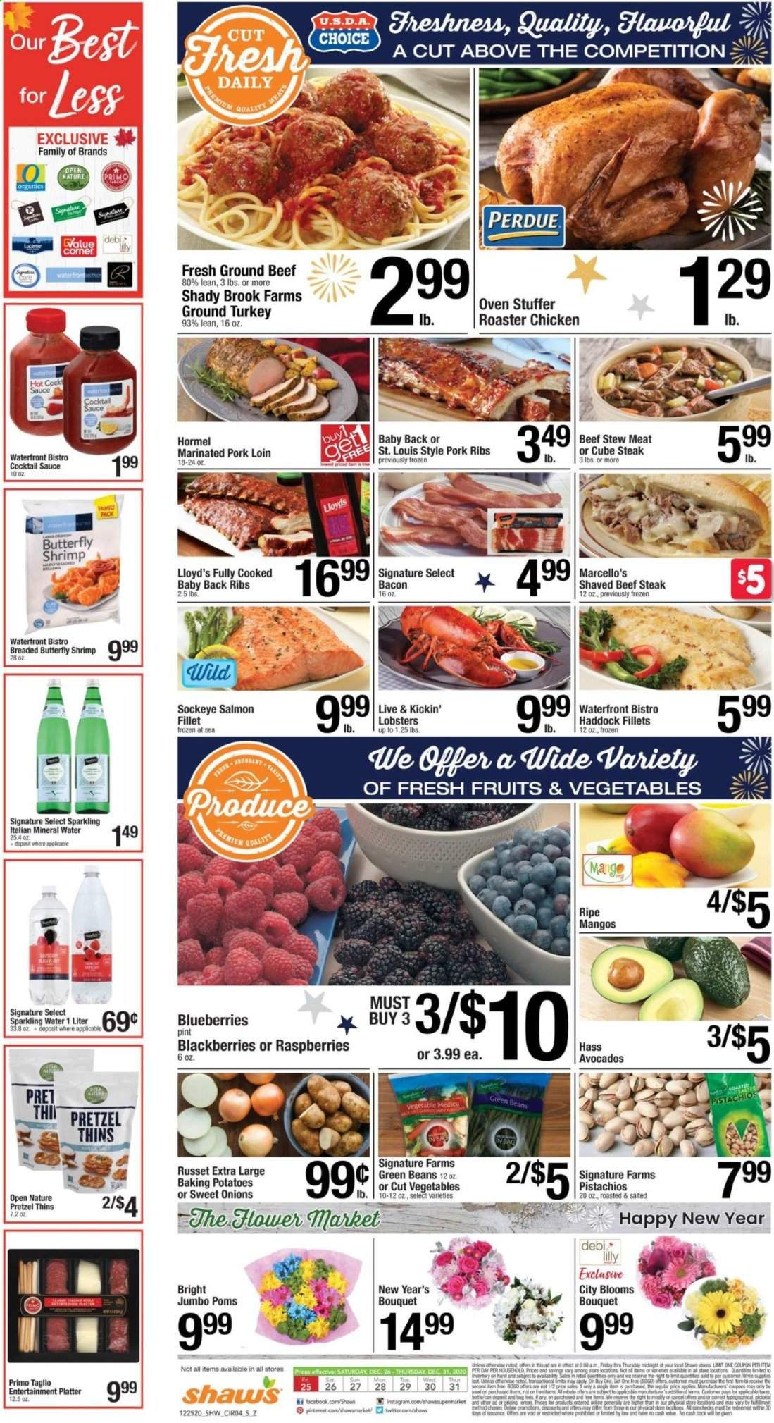 Shaw’s (MA, ME, NH, RI, VT) Weekly Ad Flyer December 25 to December 31