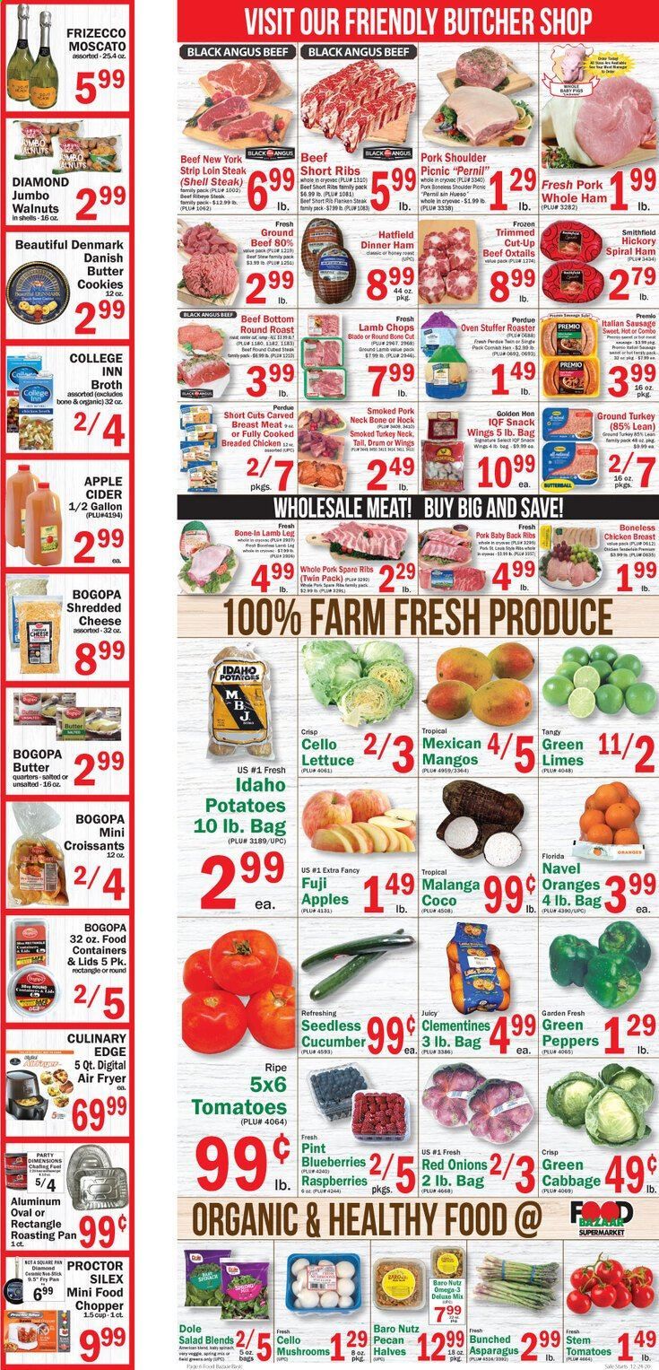 Food Bazaar (CT, NJ, NY) Weekly Ad Flyer December 24 to December 31