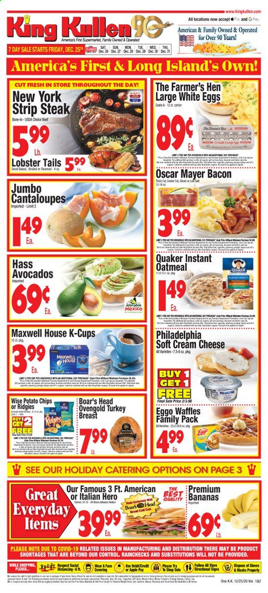 King Kullen Weekly Ad Flyer December 25 to December 31