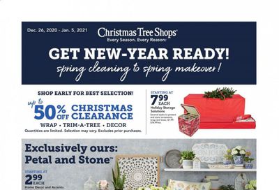 Christmas Tree Shops Weekly Ad Flyer December 26 to January 5