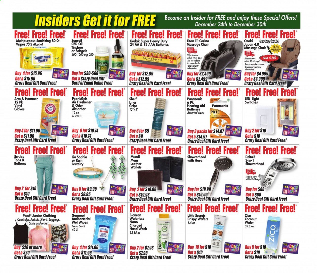 Ocean State Job Lot Weekly Ad Flyer December 24 to December 30