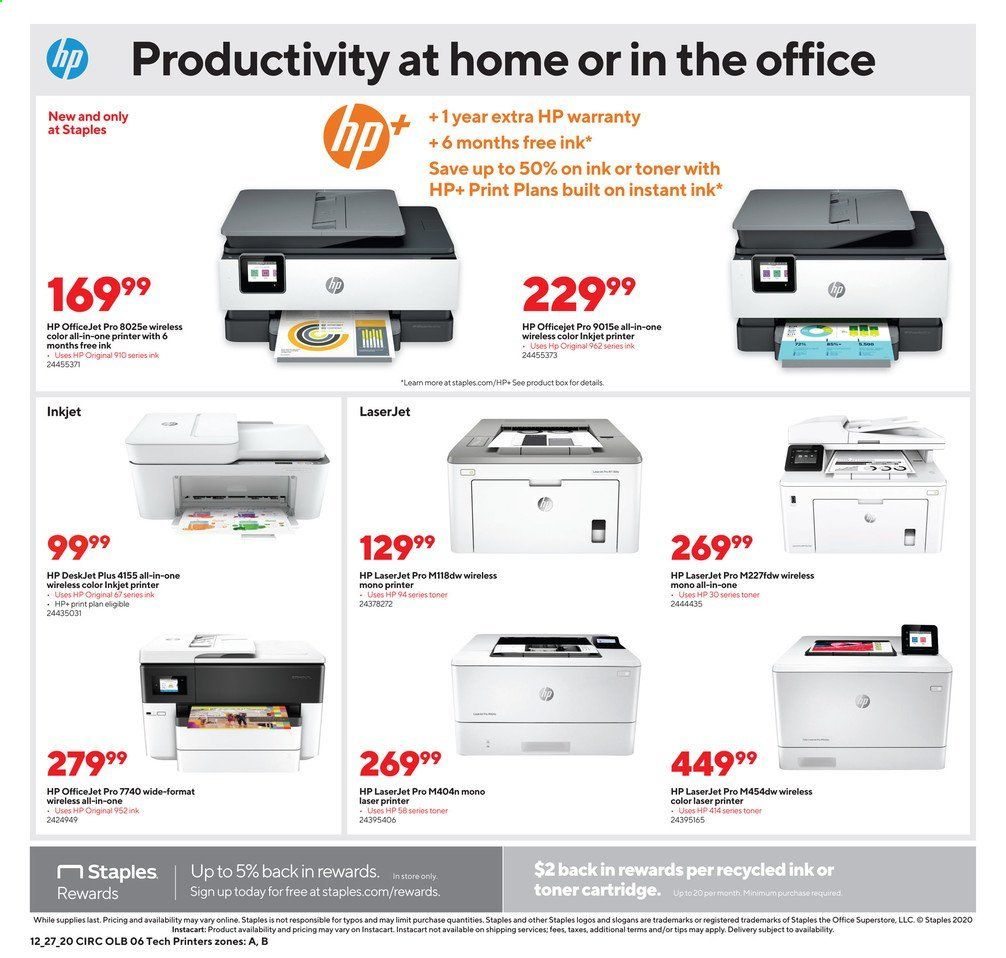 Staples Weekly Ad Flyer December 27 to January 2