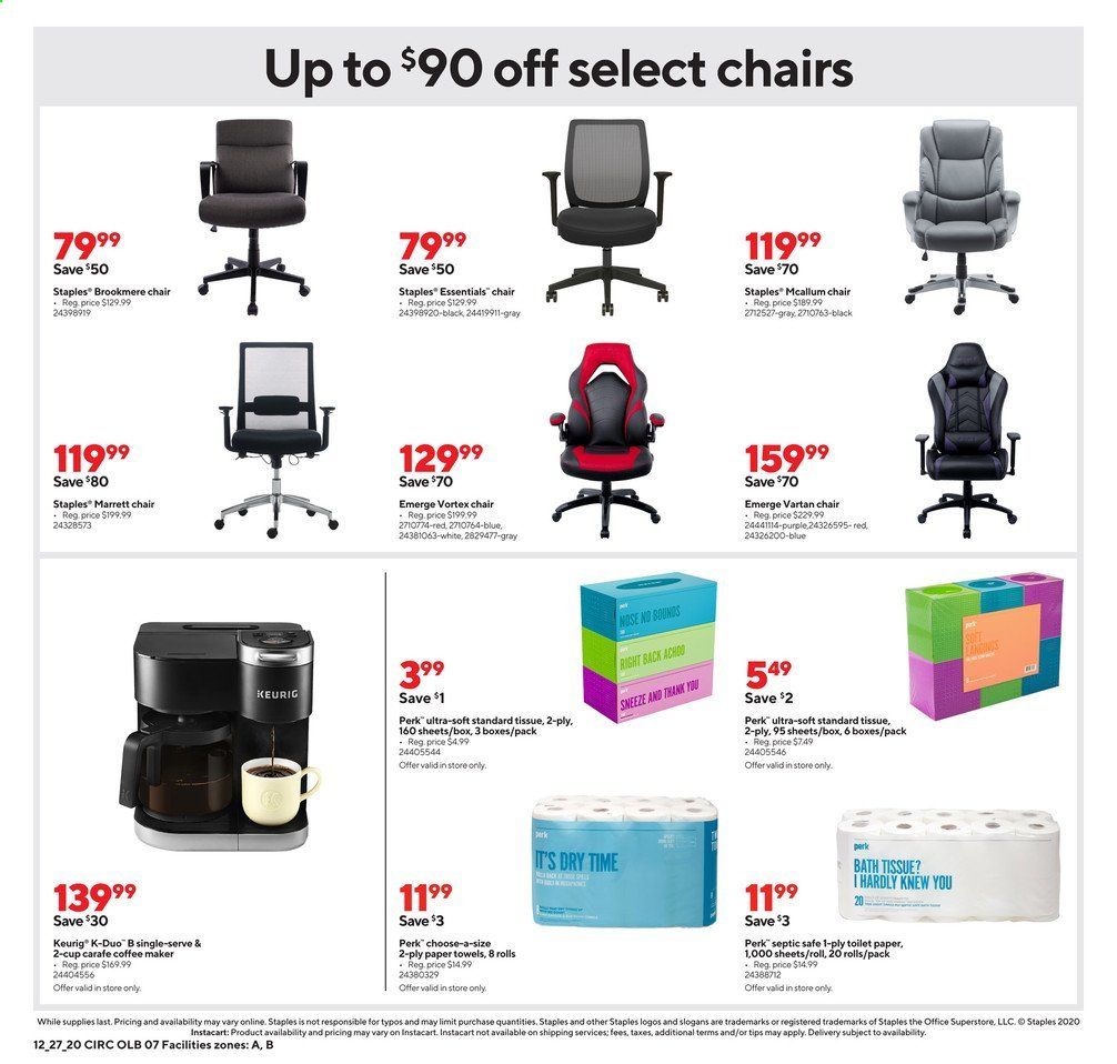Staples Weekly Ad Flyer December 27 to January 2