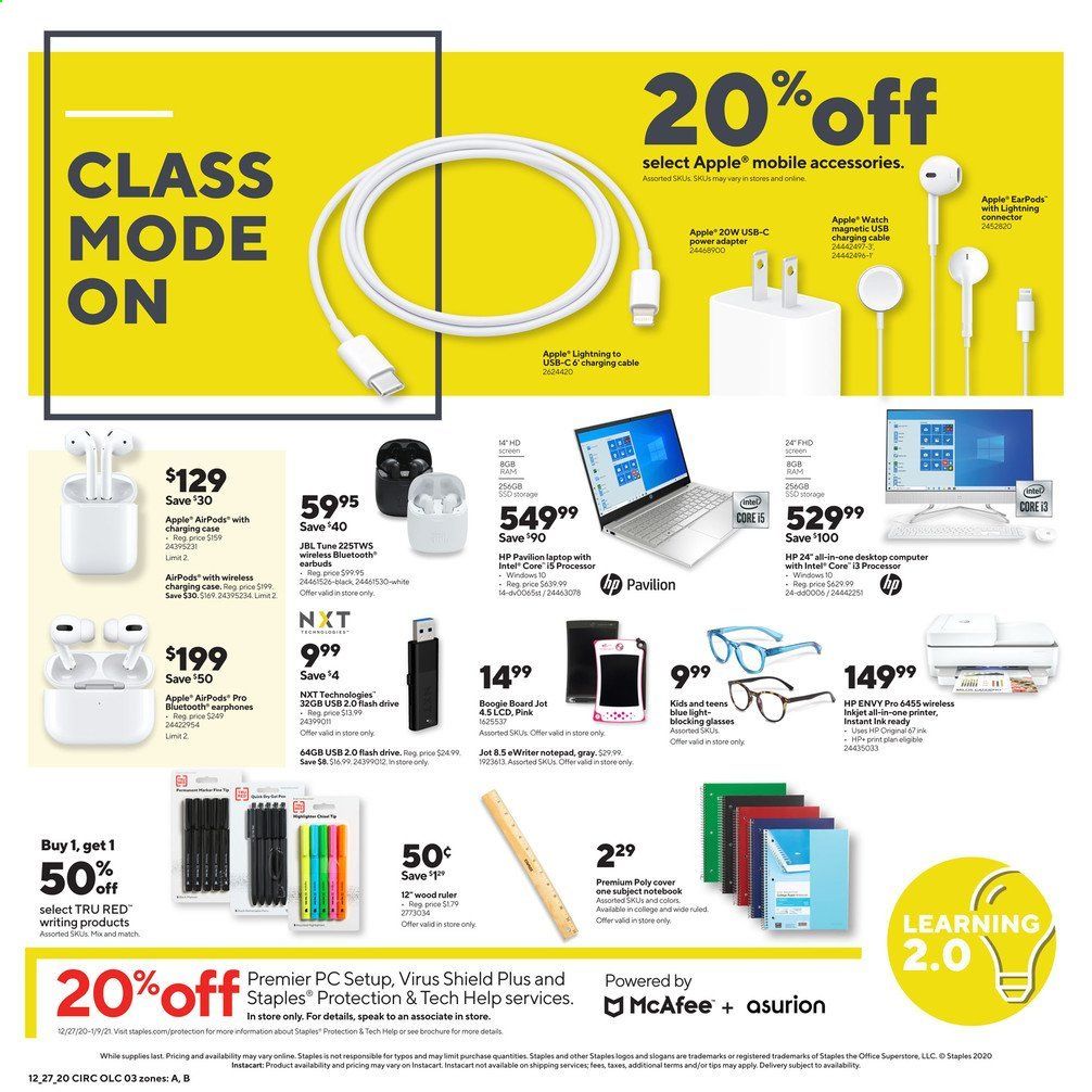 Staples Weekly Ad Flyer December 27 to January 2