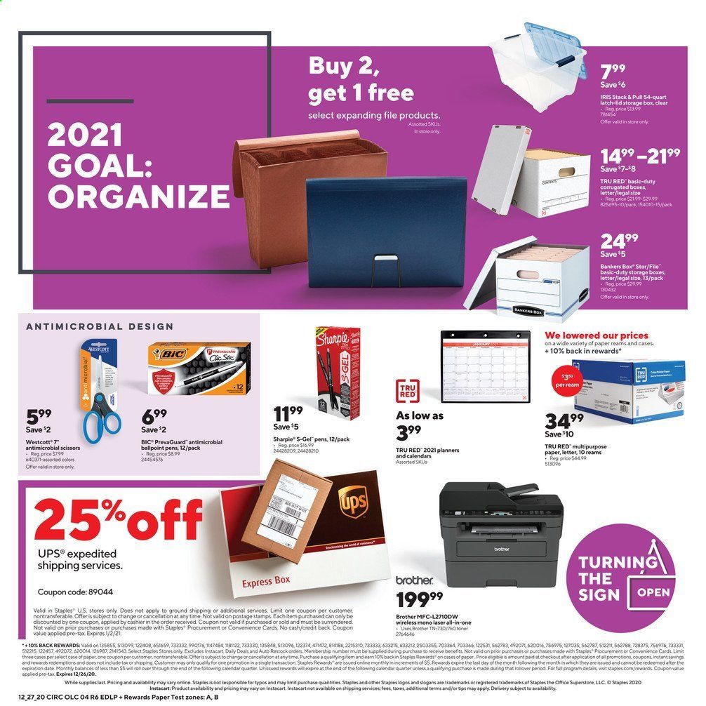 Staples Weekly Ad Flyer December 27 to January 2
